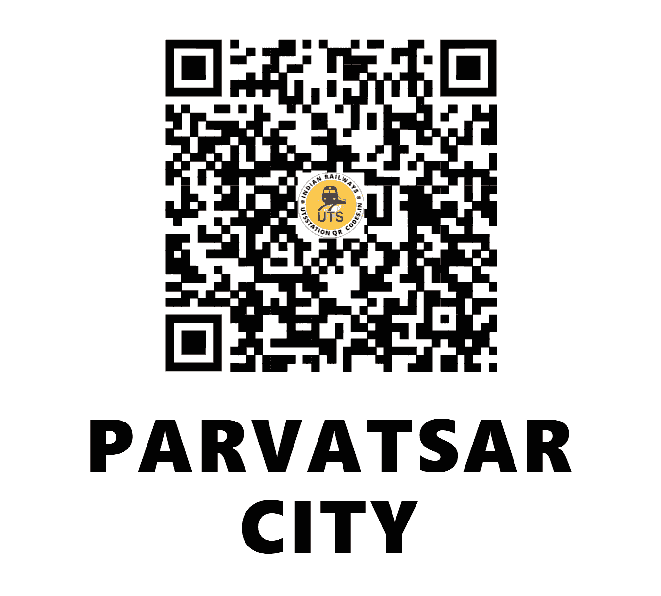 UTS QR Code for PARVATSAR CITY - PBC (NW - RAJASTHAN)