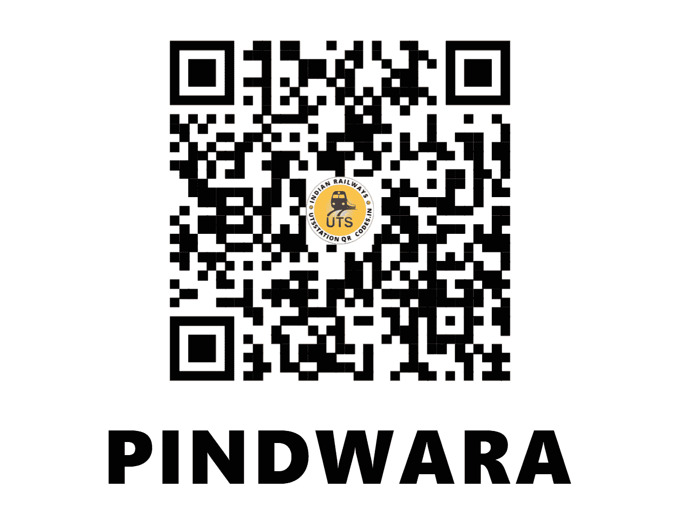 UTS QR Code for PINDWARA - PDWA (NW - RAJASTHAN)