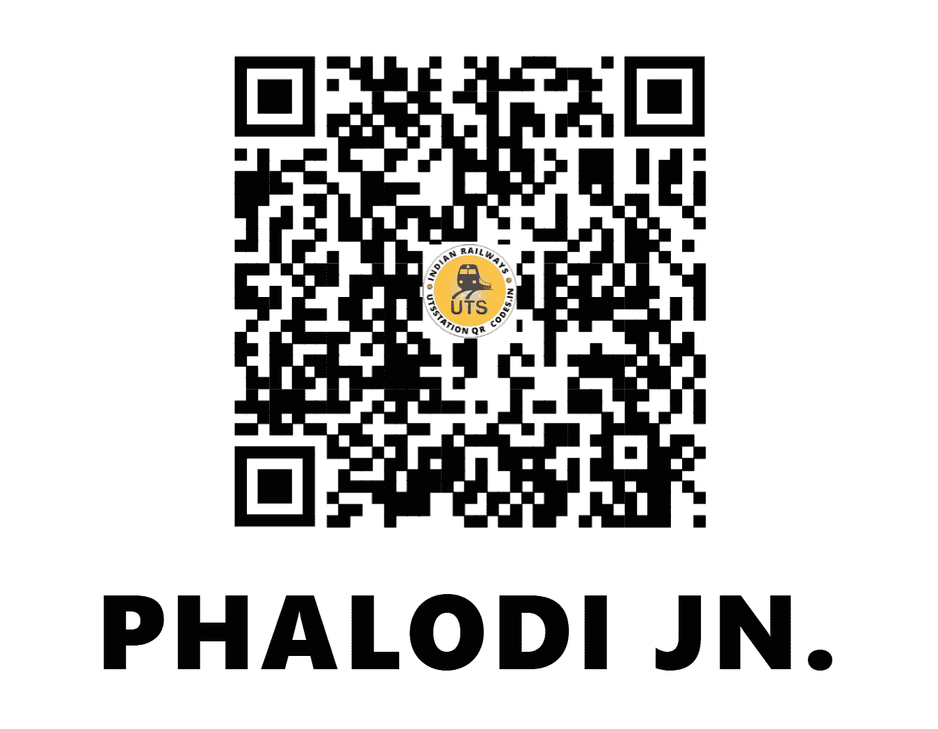 UTS QR Code for PHALODI JN. - PLCJ (NW - RAJASTHAN)