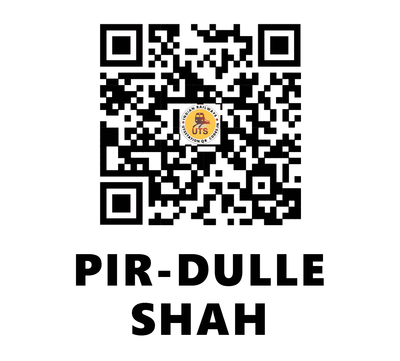 UTS QR Code for PIR-DULLE SHAH - PRDH (NW - RAJASTHAN)