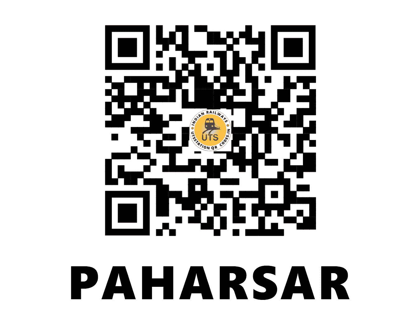UTS QR Code for PAHARSAR - PRSR (NW - RAJASTHAN)