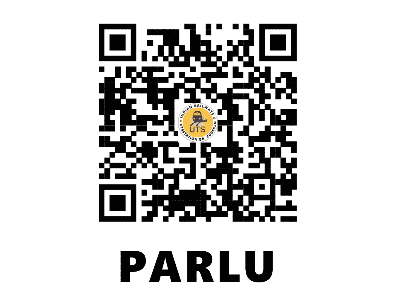UTS QR Code for PARLU - PRU (NW - RAJASTHAN)