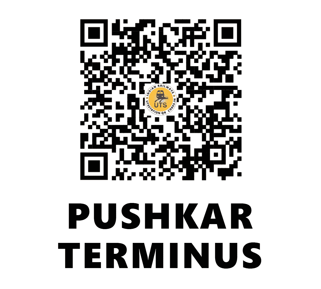 UTS QR Code for PUSHKAR TERMINUS - PUHT (NW - RAJASTHAN)