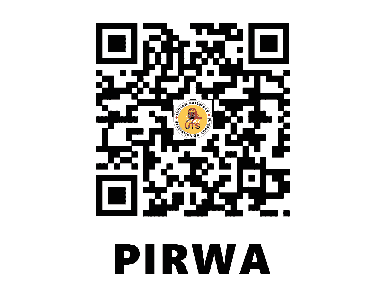 UTS QR Code for PIRWA - PW (NW - RAJASTHAN)