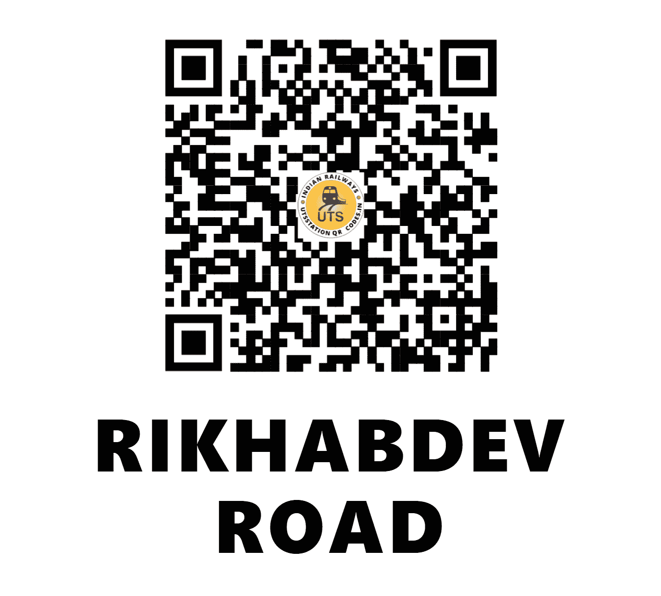 UTS QR Code for RIKHABDEV ROAD - RDD (NW - RAJASTHAN)