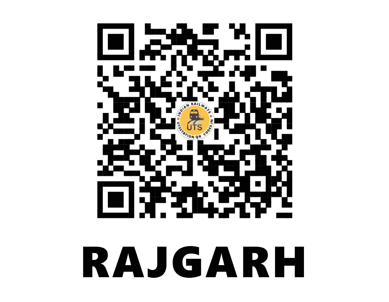 UTS QR Code for RAJGARH - RHG (NW - RAJASTHAN)