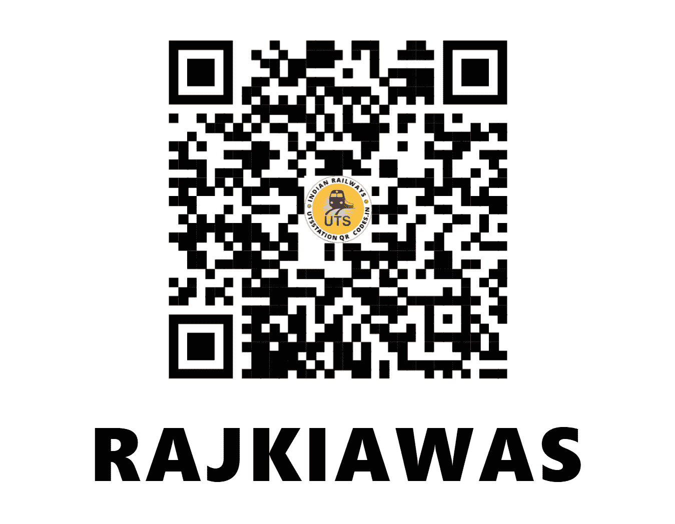 UTS QR Code for RAJKIAWAS - RKZ (NW - RAJASTHAN)