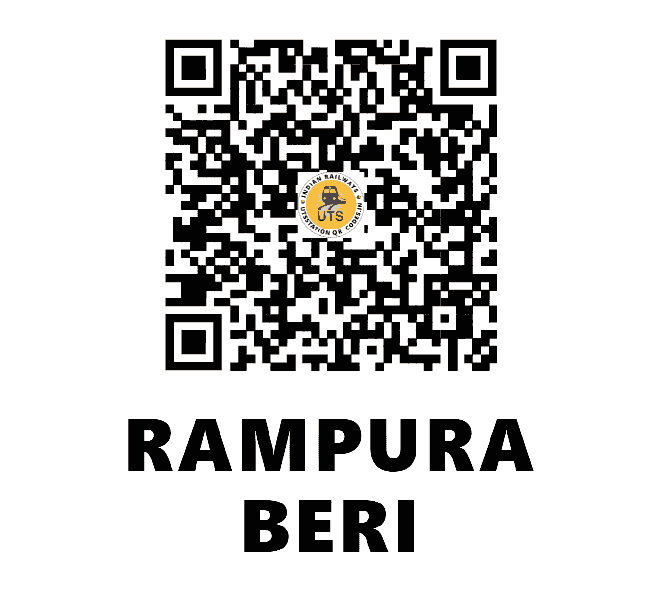 UTS QR Code for RAMPURA BERI - RMB (NW - RAJASTHAN)