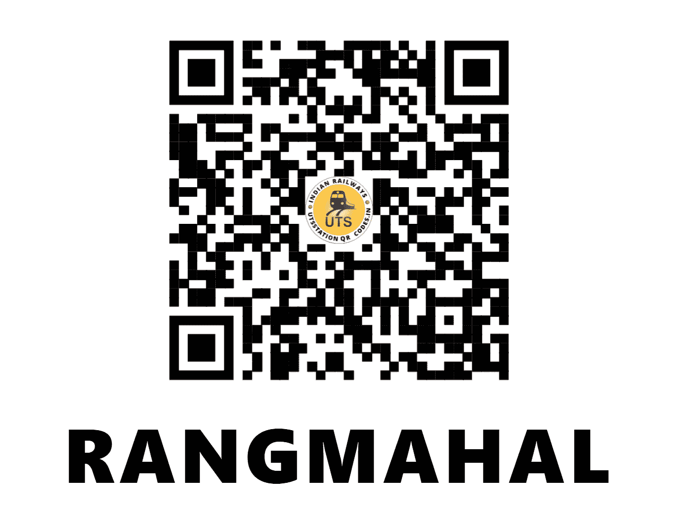 UTS QR Code for RANGMAHAL - RMH (NW - RAJASTHAN)