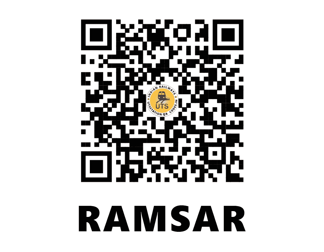 UTS QR Code for RAMSAR - RMX (NW - RAJASTHAN)
