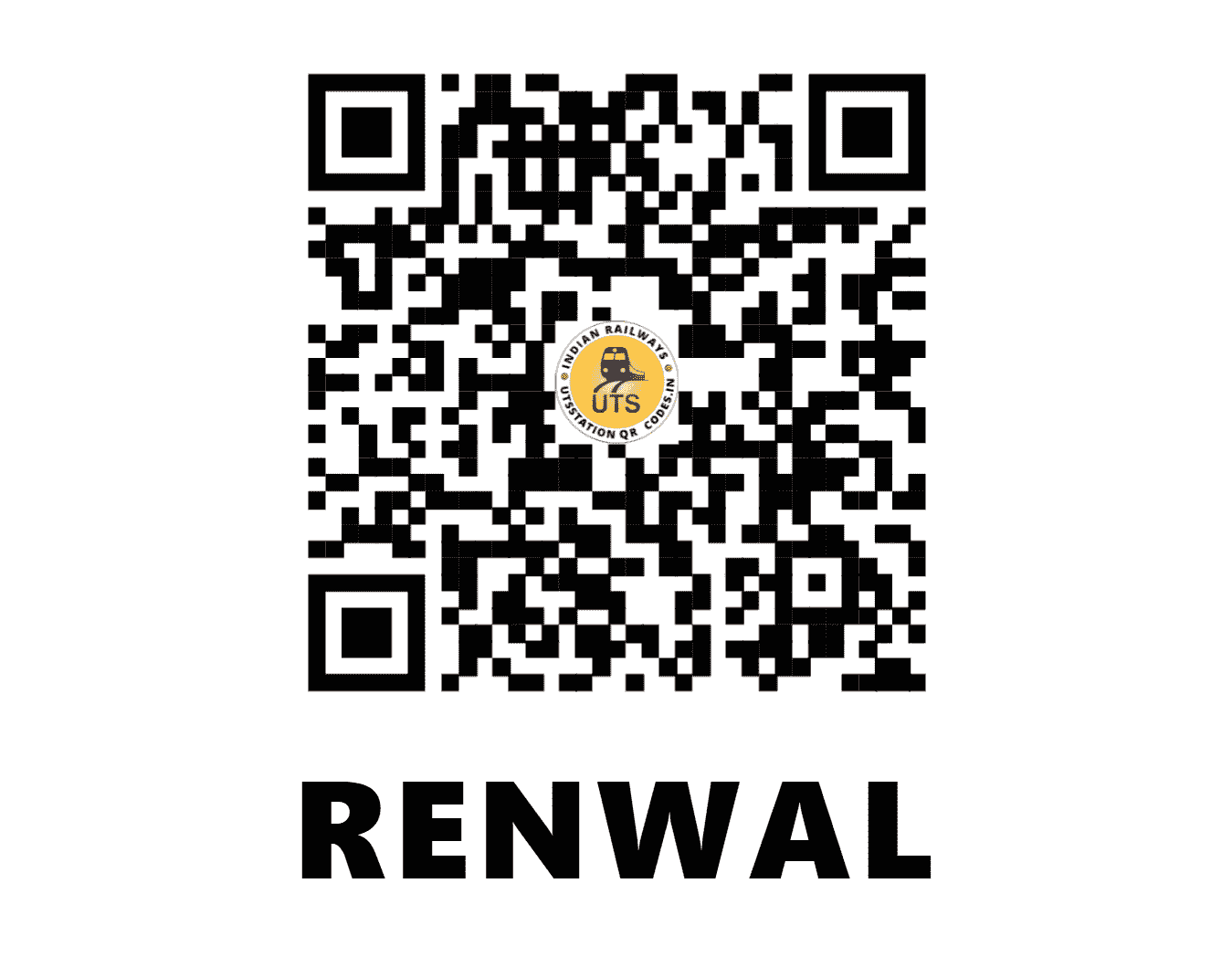 UTS QR Code for RENWAL - RNW (NW - RAJASTHAN)