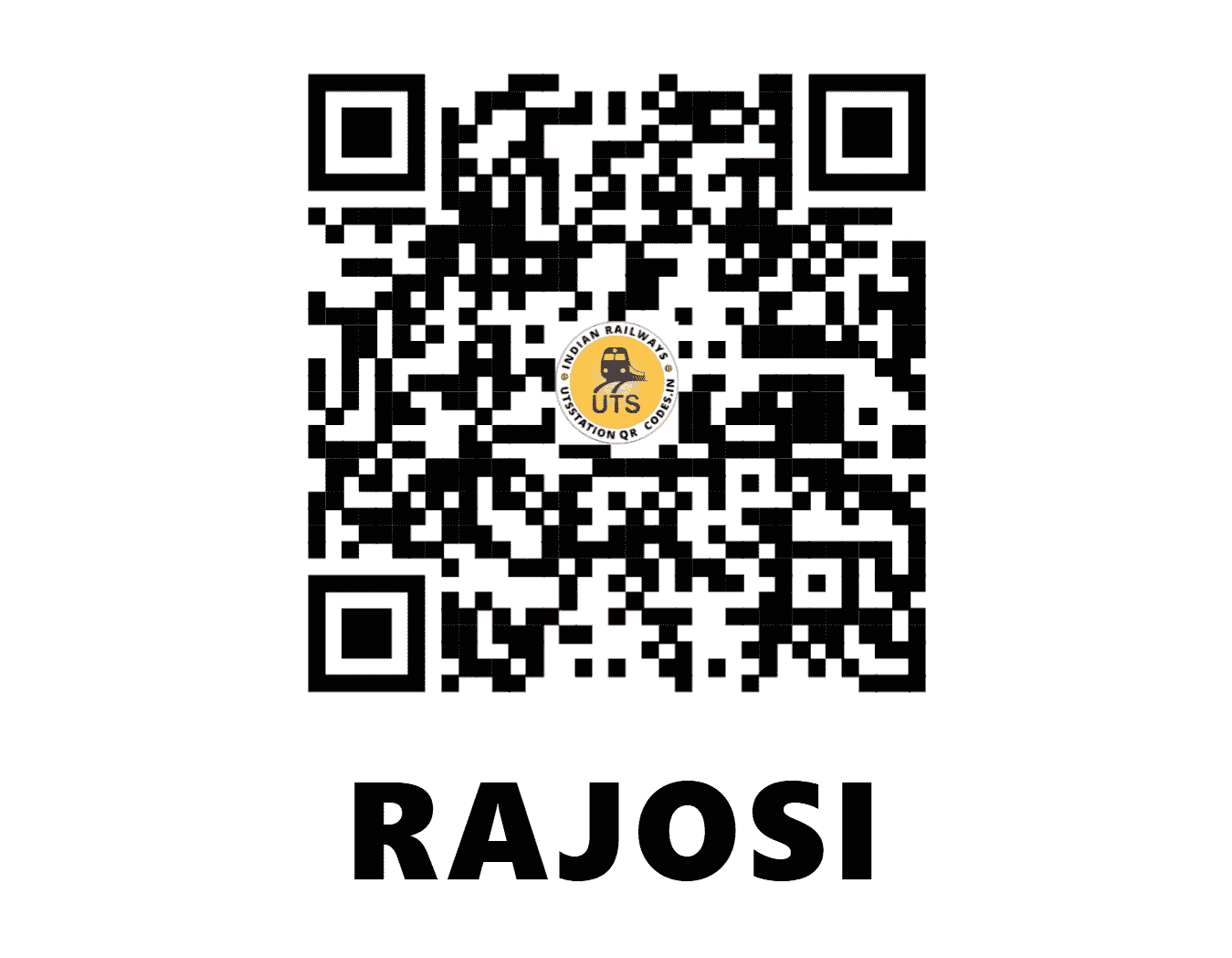 UTS QR Code for RAJOSI - ROS (NW - RAJASTHAN)