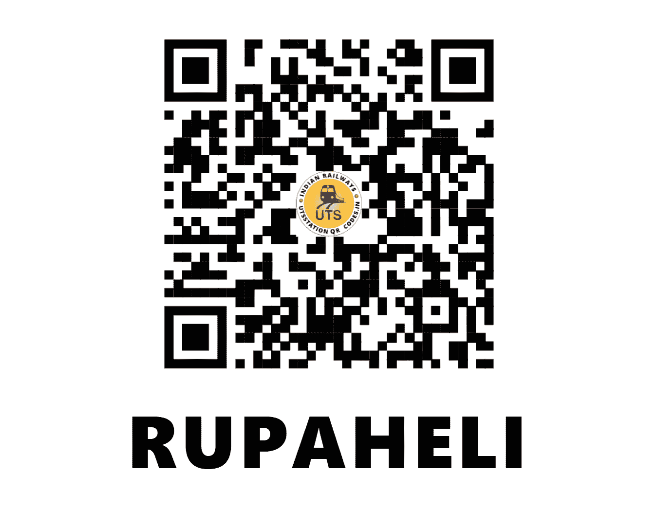UTS QR Code for RUPAHELI - RPI (NW - RAJASTHAN)
