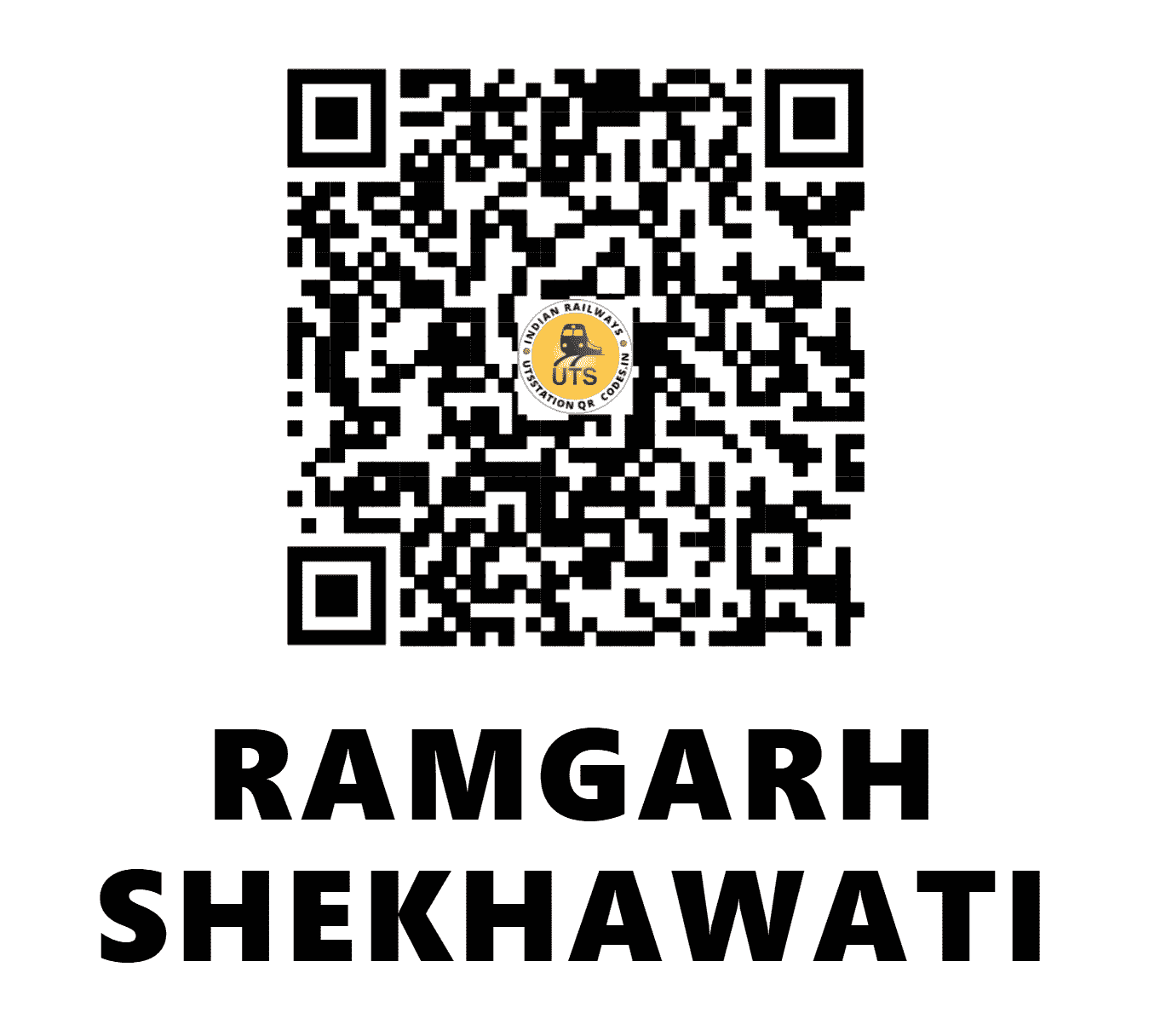 UTS QR Code for RAMGARH SHEKHAWATI - RSWT (NW - RAJASTHAN)