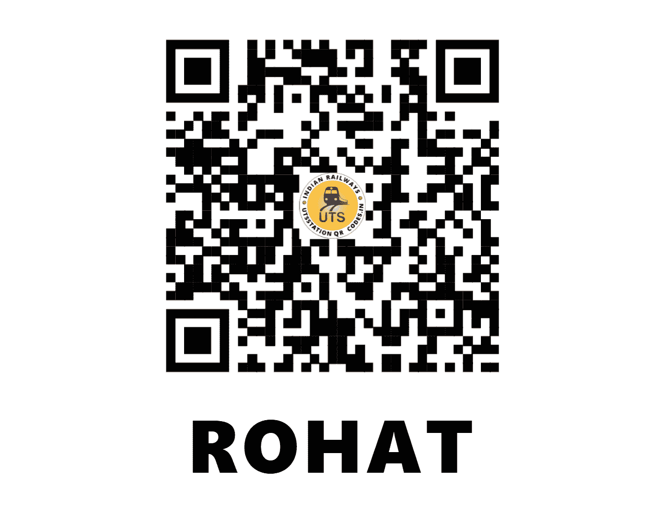 UTS QR Code for ROHAT - RT (NW - RAJASTHAN)
