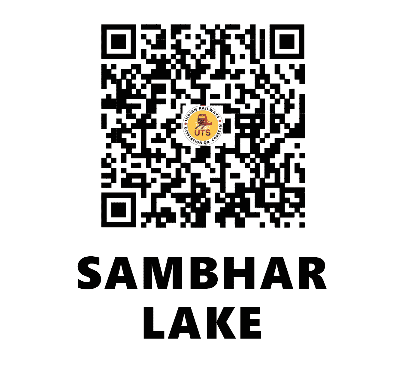 UTS QR Code for SAMBHAR LAKE - SBR (NW - RAJASTHAN)