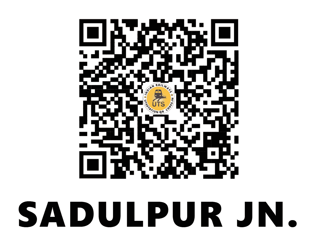 UTS QR Code for SADULPUR JN. - SDLP (NW - RAJASTHAN)