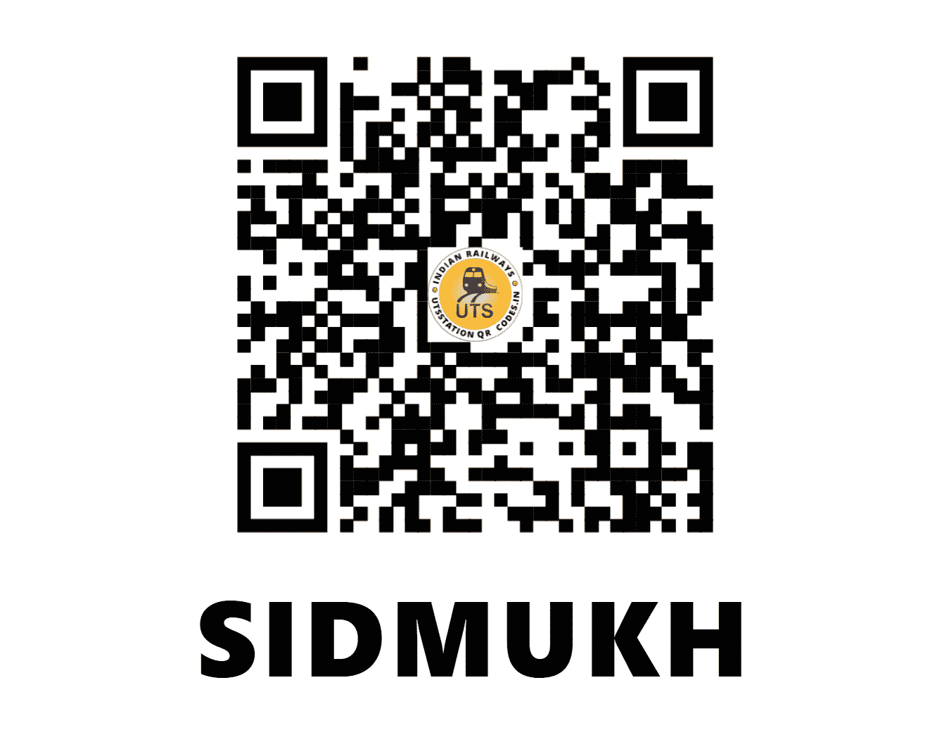 UTS QR Code for SIDMUKH - SDMK (NW - RAJASTHAN)