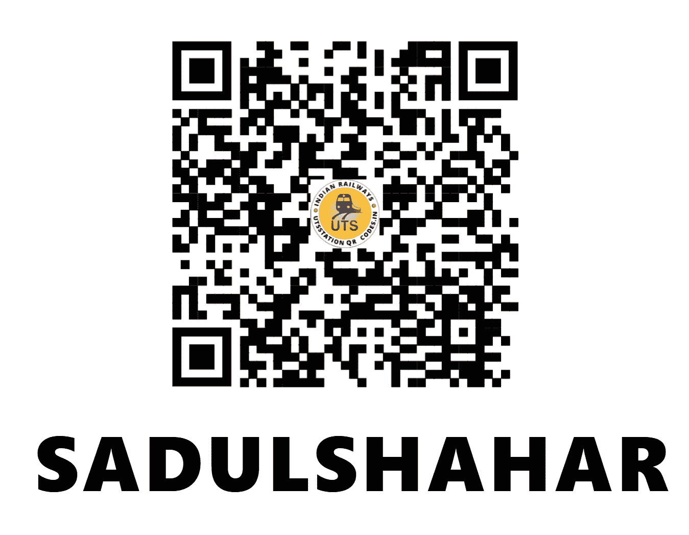 UTS QR Code for SADULSHAHAR - SDS (NW - RAJASTHAN)