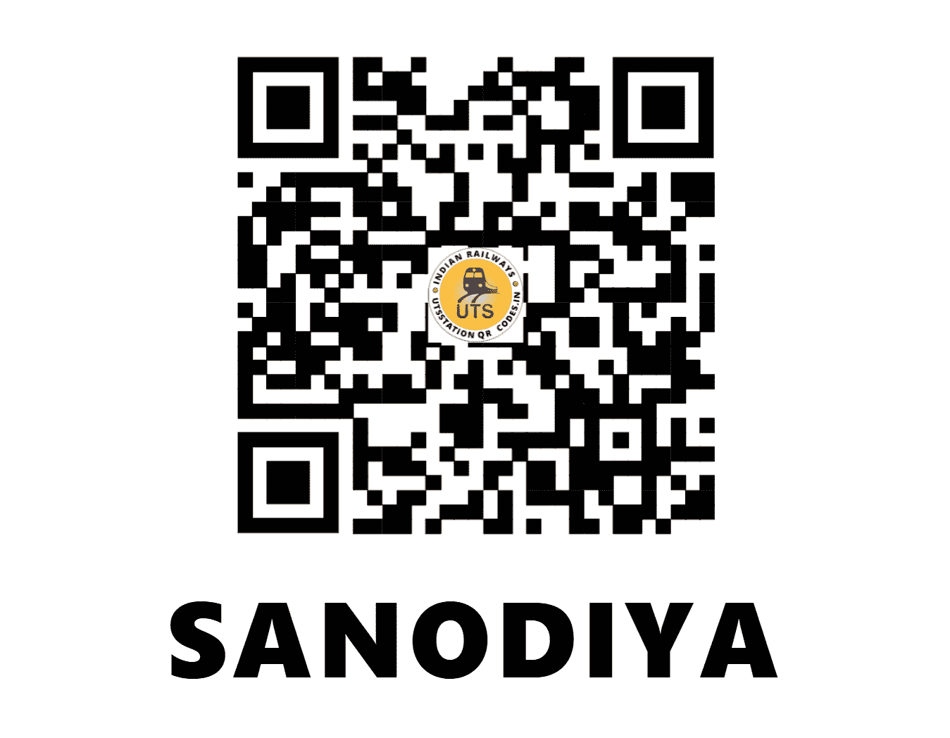 UTS QR Code for SANODIYA - SFE (NW - RAJASTHAN)