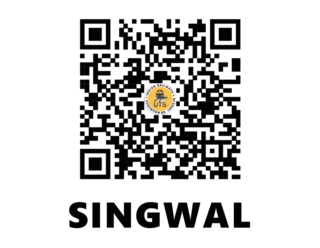 UTS QR Code for SINGWAL - SGW (NW - RAJASTHAN)