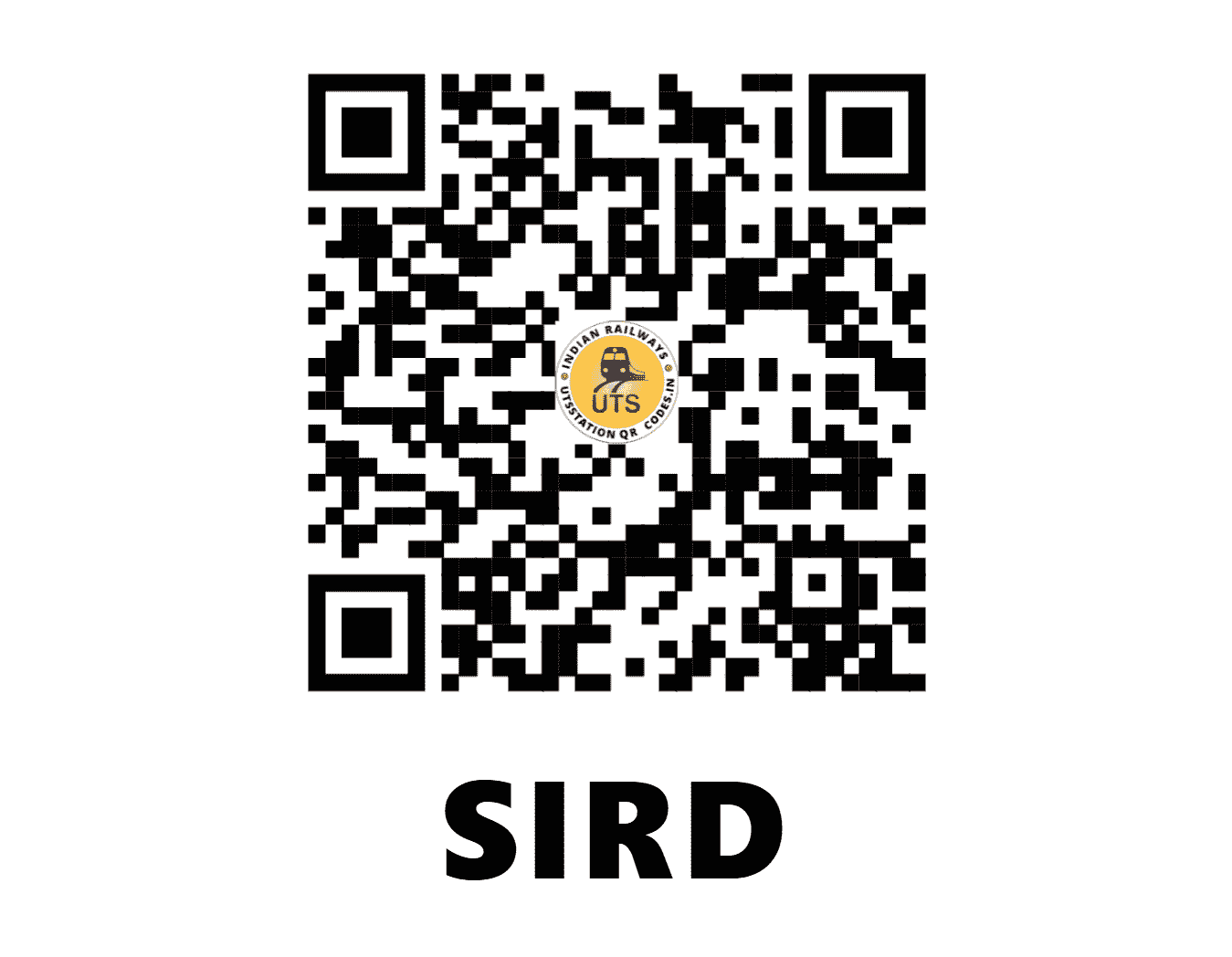 UTS QR Code for SIRD - SIRD (NW - RAJASTHAN)
