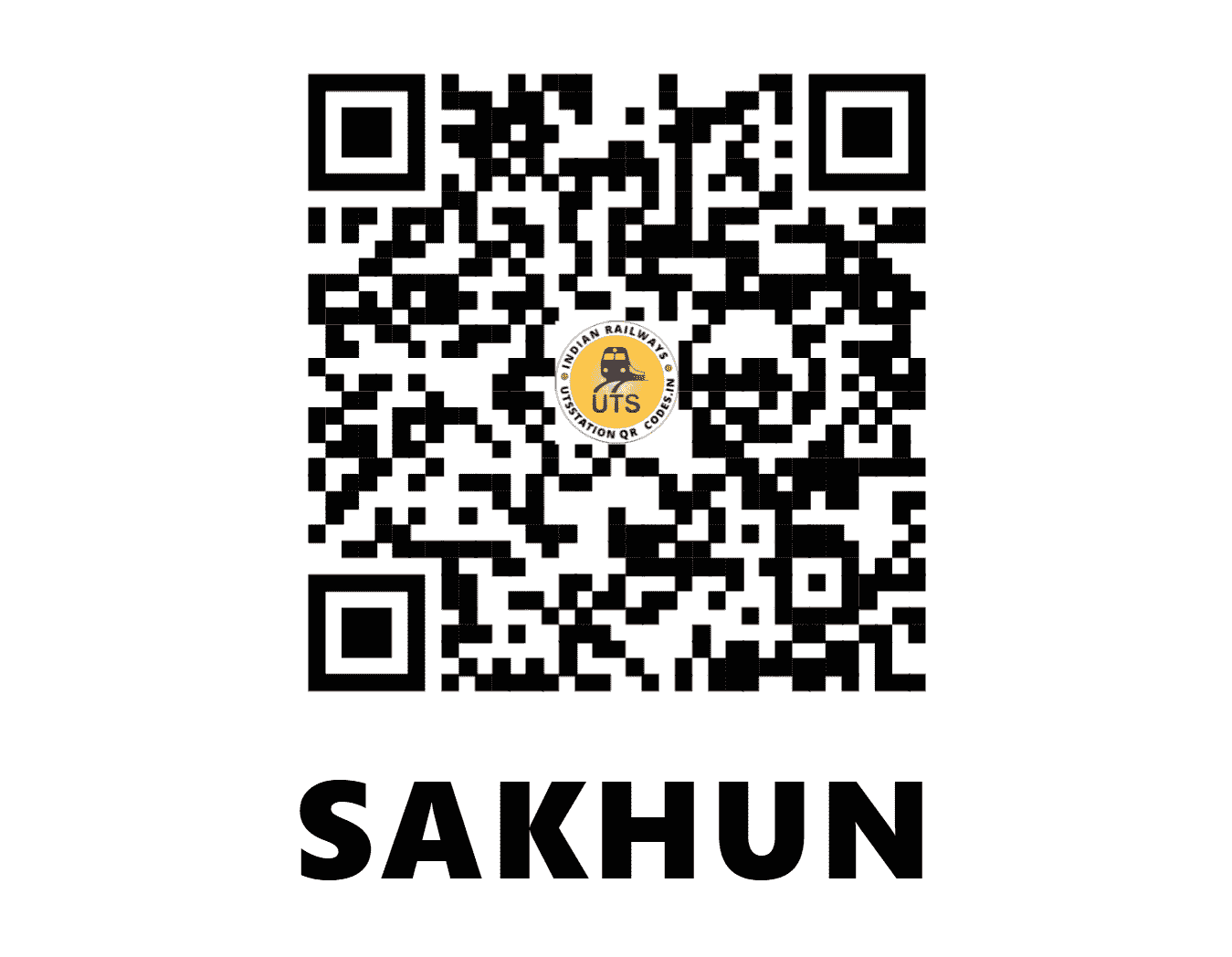 UTS QR Code for SAKHUN - SK (NW - RAJASTHAN)