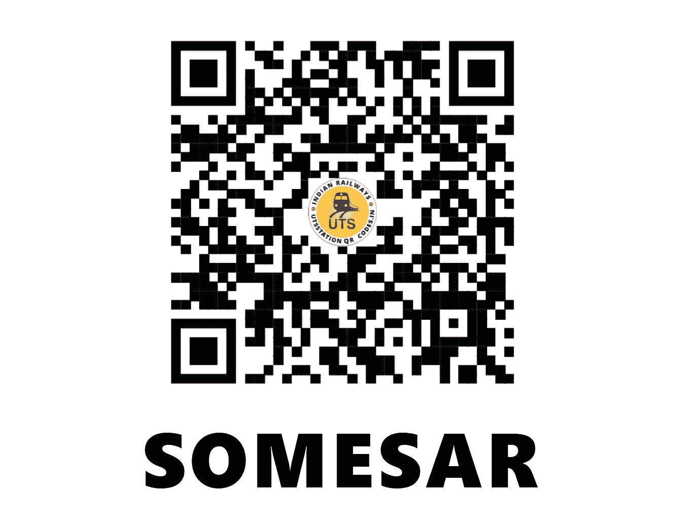 UTS QR Code for SOMESAR - SOS (NW - RAJASTHAN)