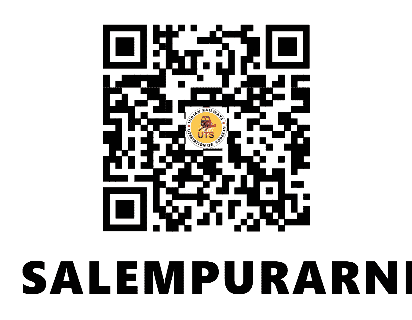 UTS QR Code for SALEMPURARNIYA - SPAK (NW - RAJASTHAN)
