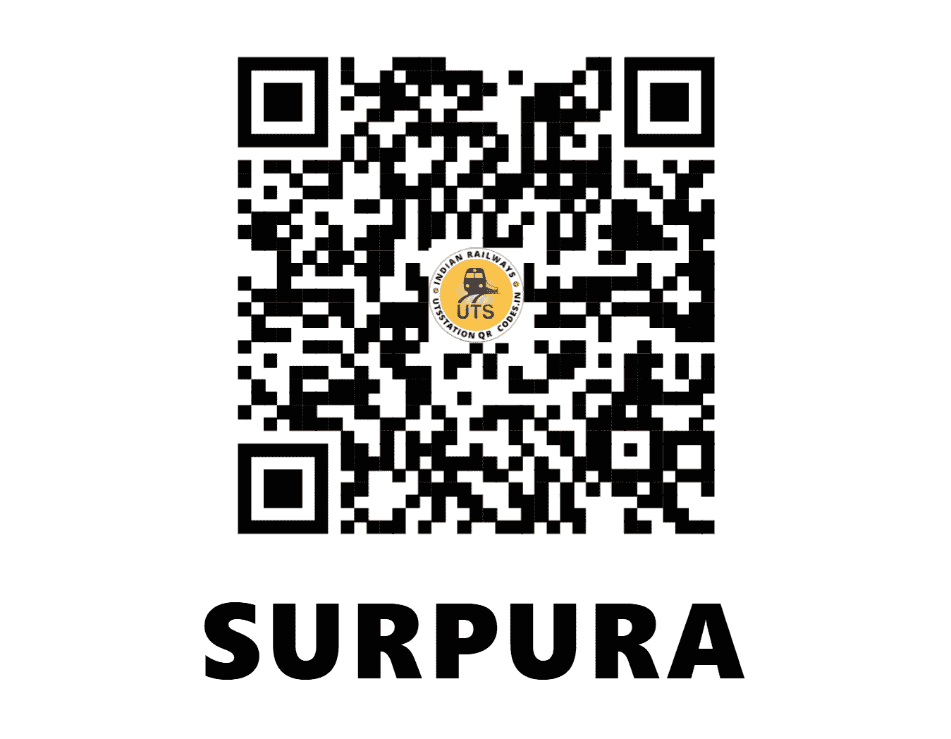 UTS QR Code for SURPURA - SPO (NW - RAJASTHAN)