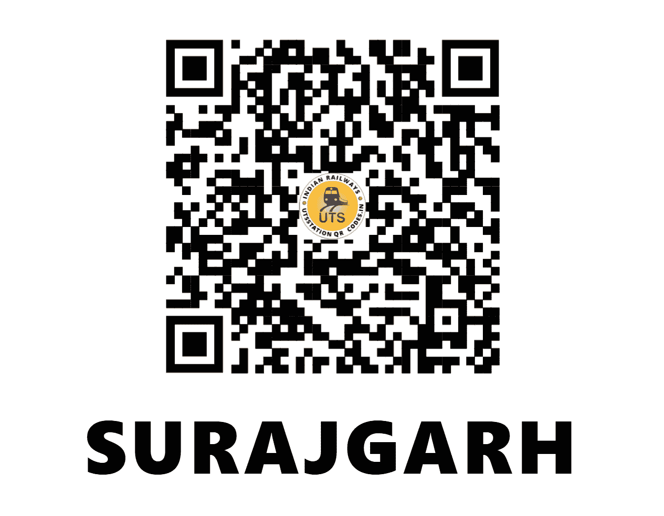 UTS QR Code for SURAJGARH - SRGH (NW - RAJASTHAN)