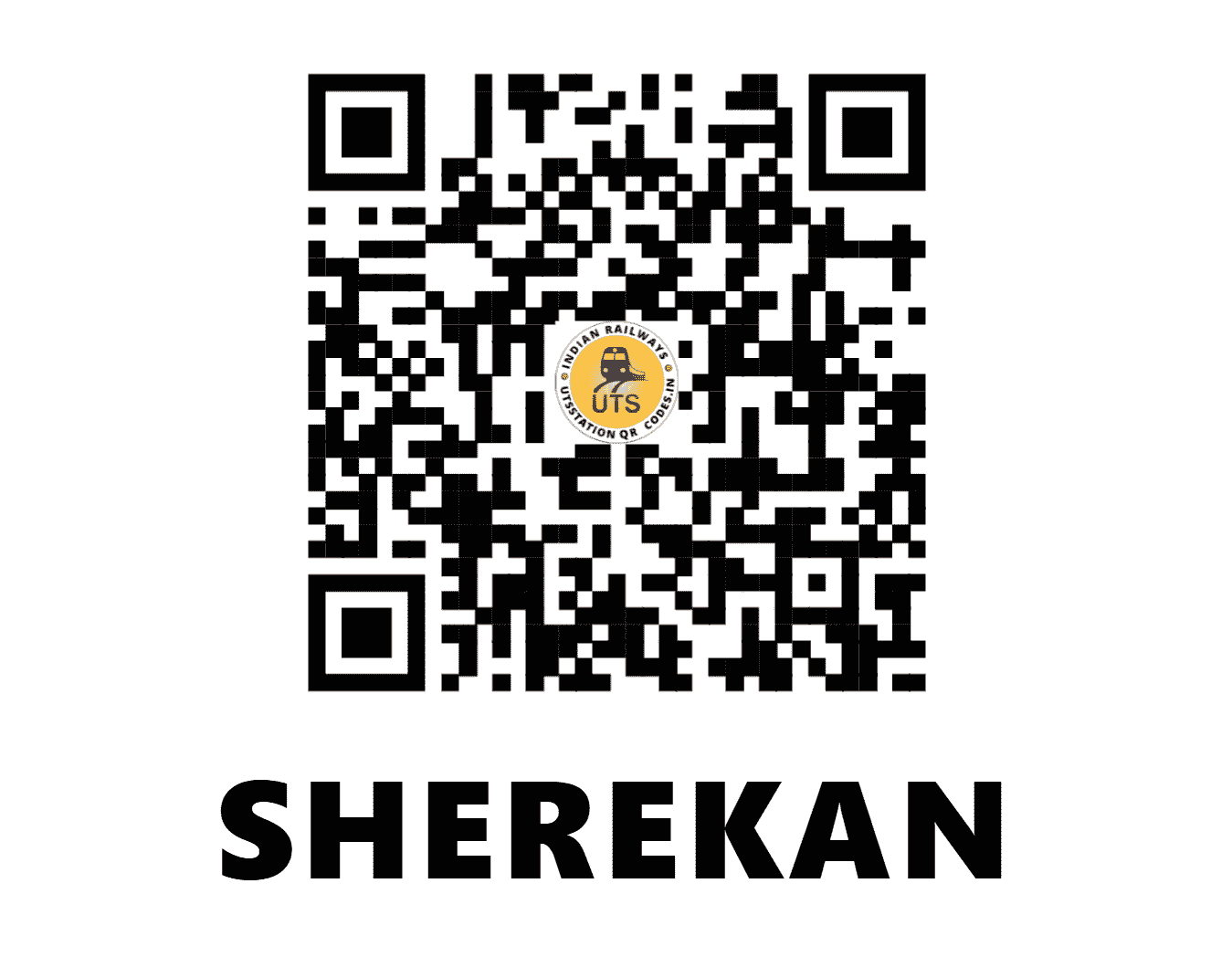UTS QR Code for SHEREKAN - SRKN (NW - RAJASTHAN)