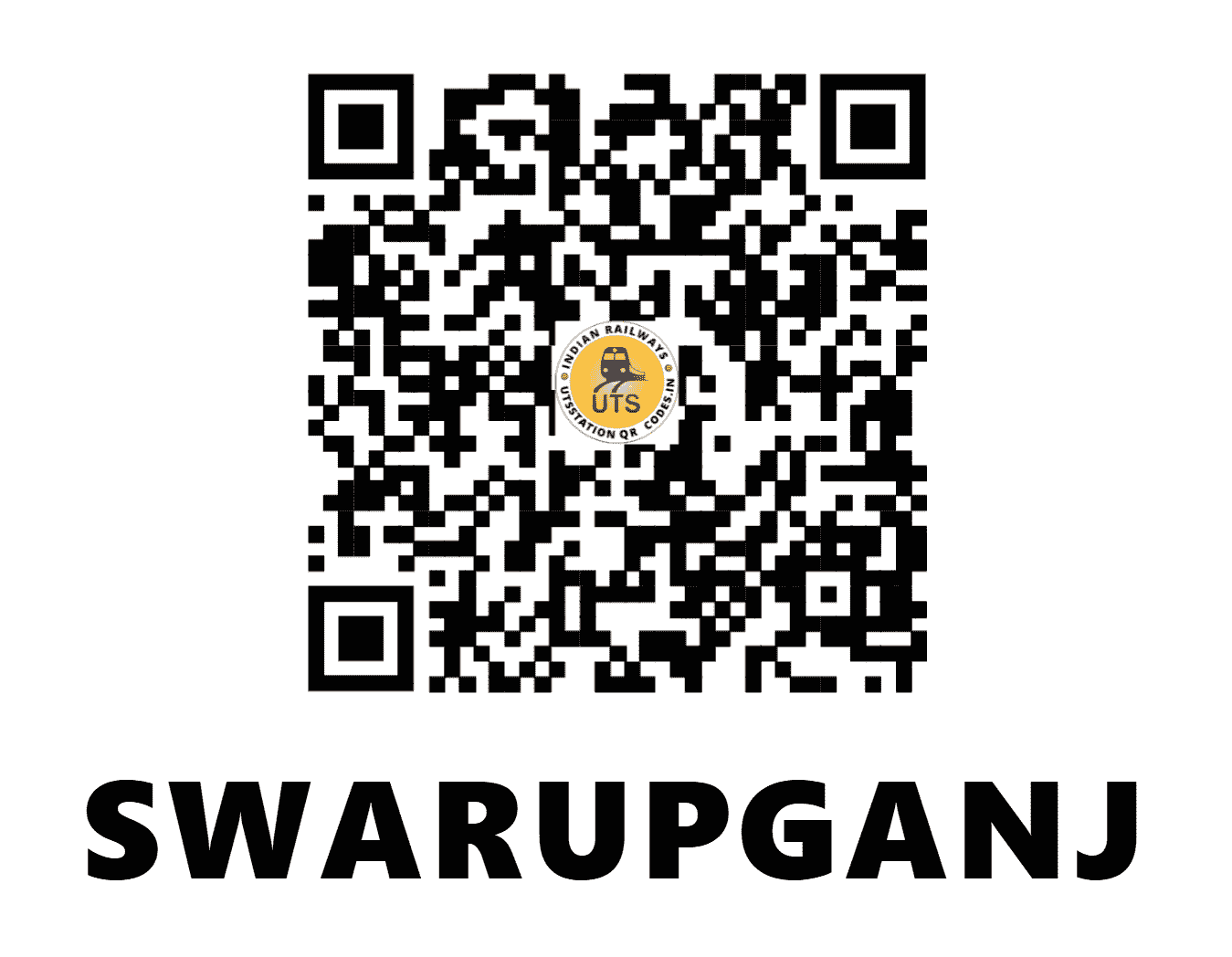 UTS QR Code for SWARUPGANJ - SRPJ (NW - RAJASTHAN)