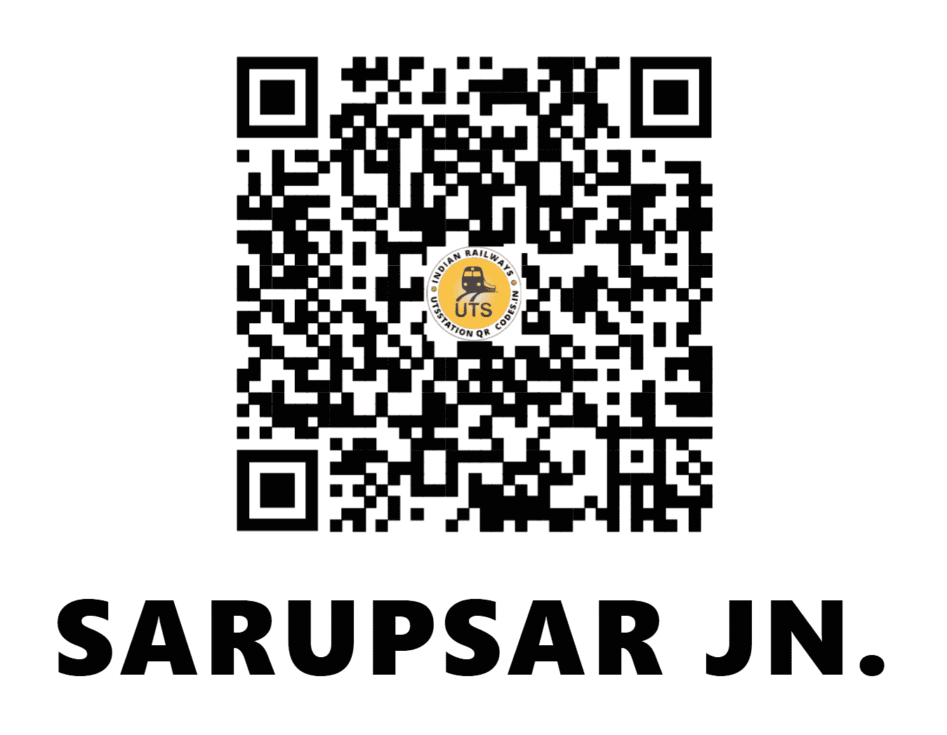UTS QR Code for SARUPSAR JN. - SRPR (NW - RAJASTHAN)