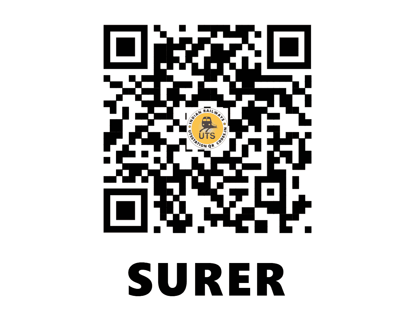 UTS QR Code for SURER - SRRG (NW - RAJASTHAN)