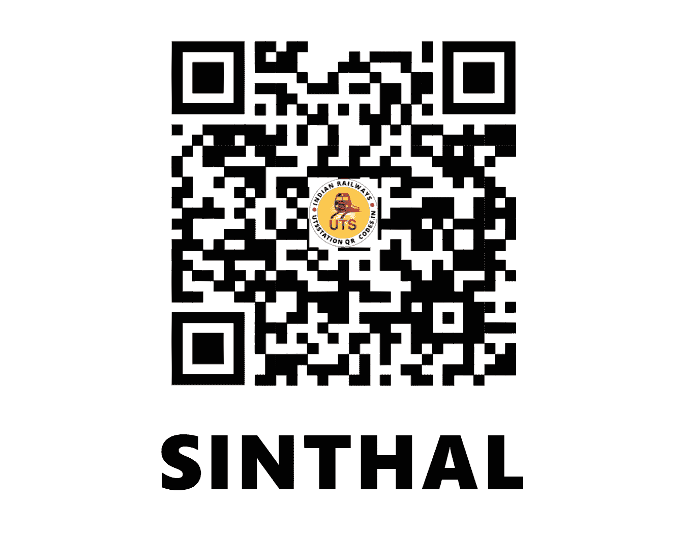 UTS QR Code for SINTHAL - STHL (NW - RAJASTHAN)