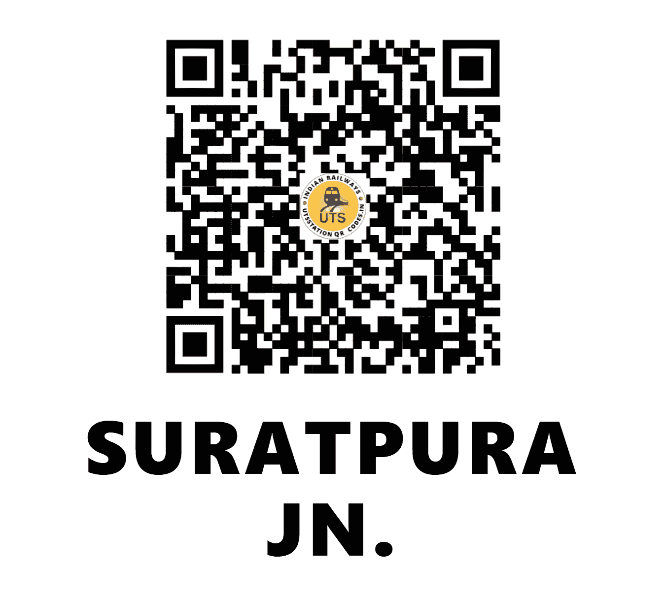 UTS QR Code for SURATPURA JN. - SURP (NW - RAJASTHAN)