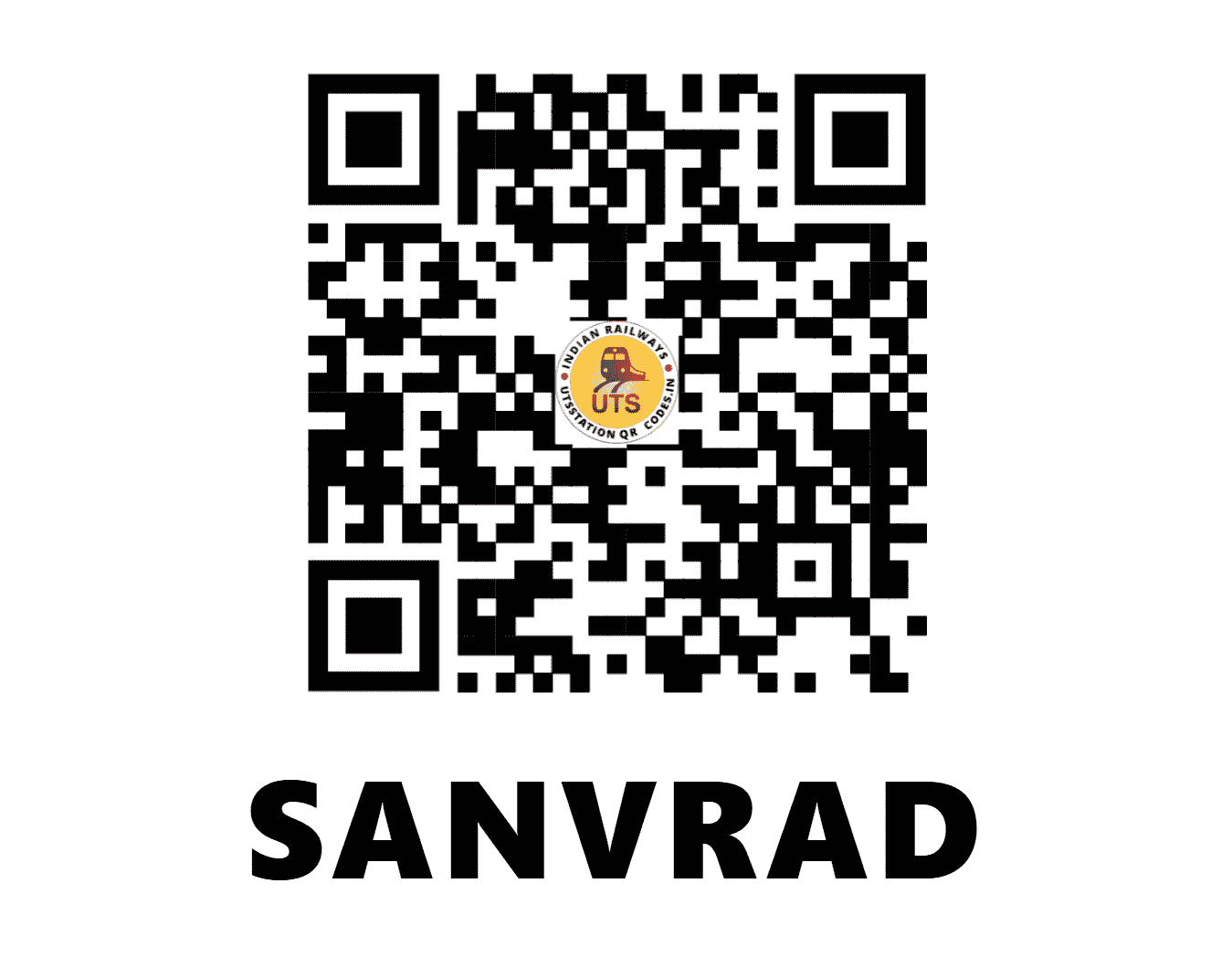 UTS QR Code for SANVRAD - SVO (NW - RAJASTHAN)