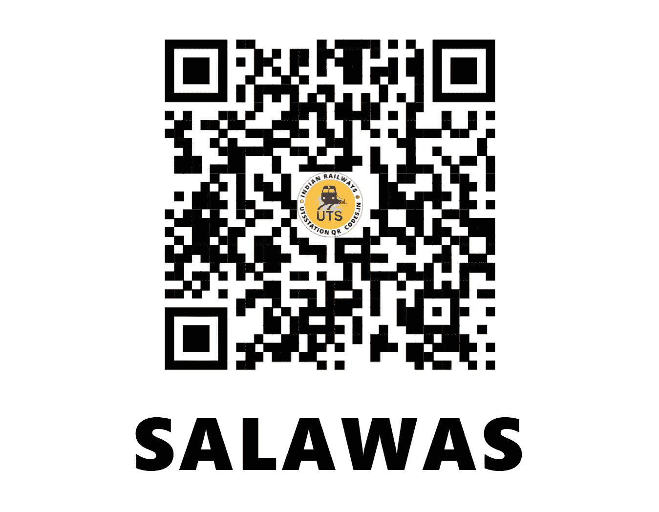 UTS QR Code for SALAWAS - SZ (NW - RAJASTHAN)