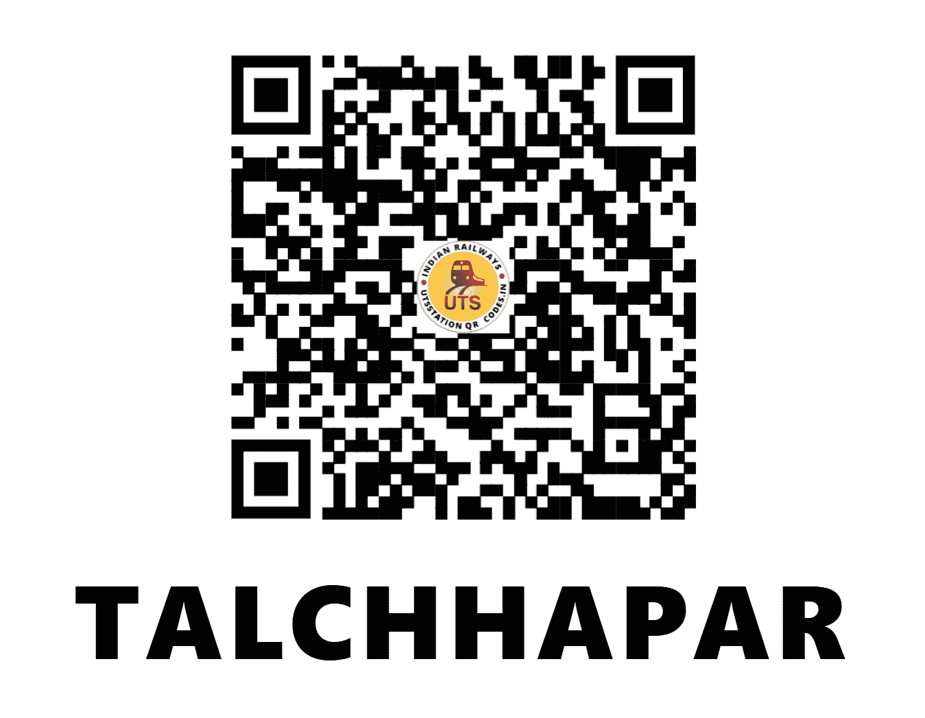 UTS QR Code for TALCHHAPAR - TLC (NW - RAJASTHAN)