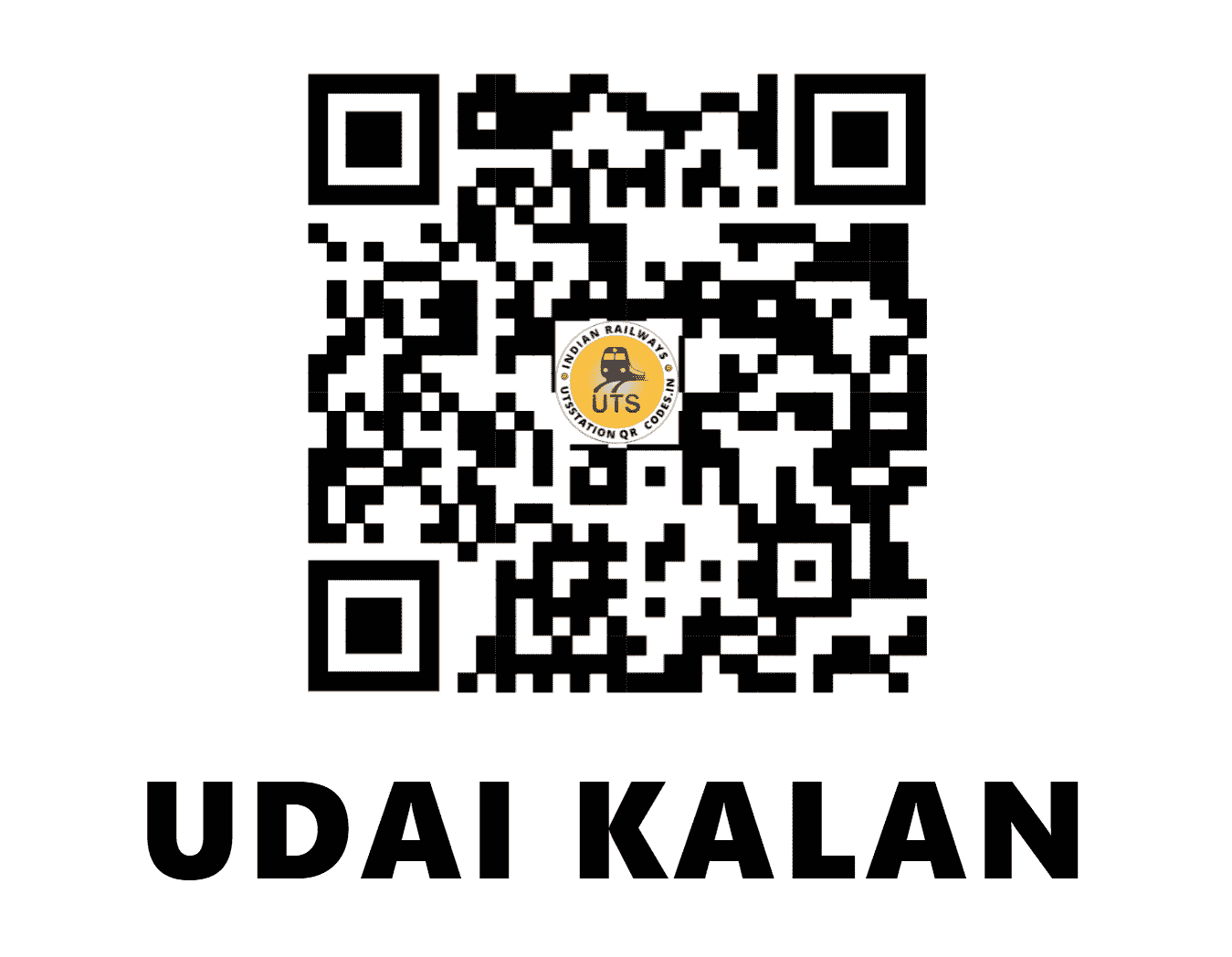 UTS QR Code for UDAI KALAN - UDKL (NW - RAJASTHAN)