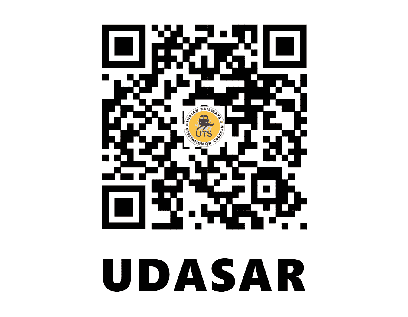 UTS QR Code for UDASAR - UDS (NW - RAJASTHAN)
