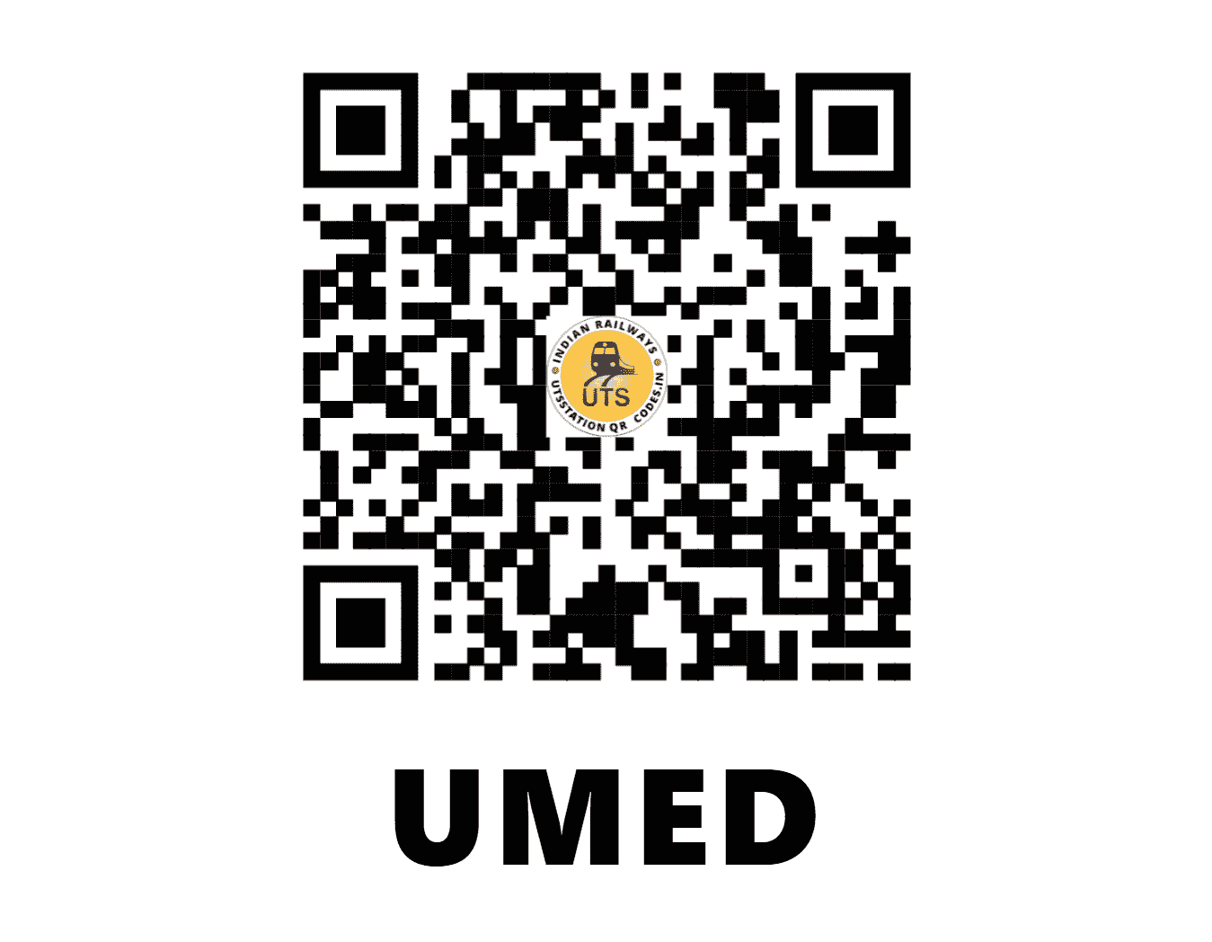UTS QR Code for UMED - UMED (NW - RAJASTHAN)