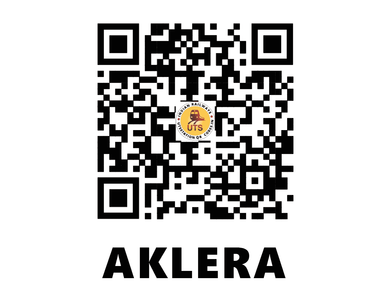 UTS QR Code for AKLERA - AKLA (WC - RAJASTHAN)