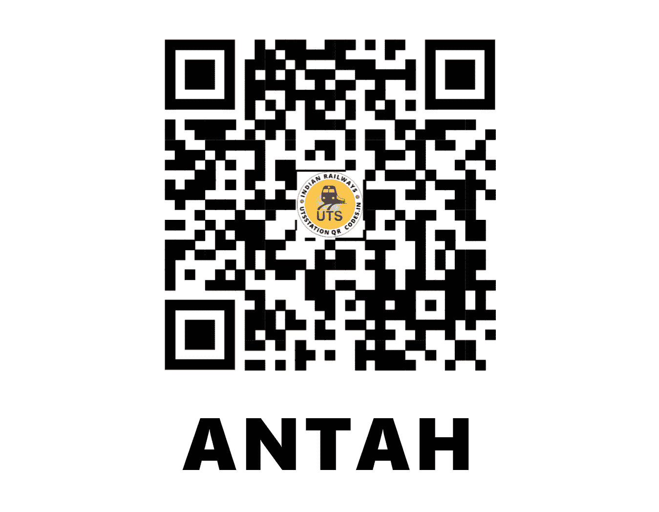 UTS QR Code for ANTAH - ATH (WC - RAJASTHAN)