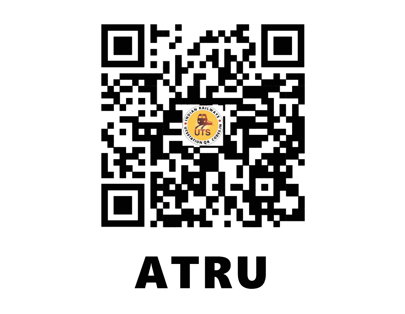 UTS QR Code for ATRU - ATRU (WC - RAJASTHAN)