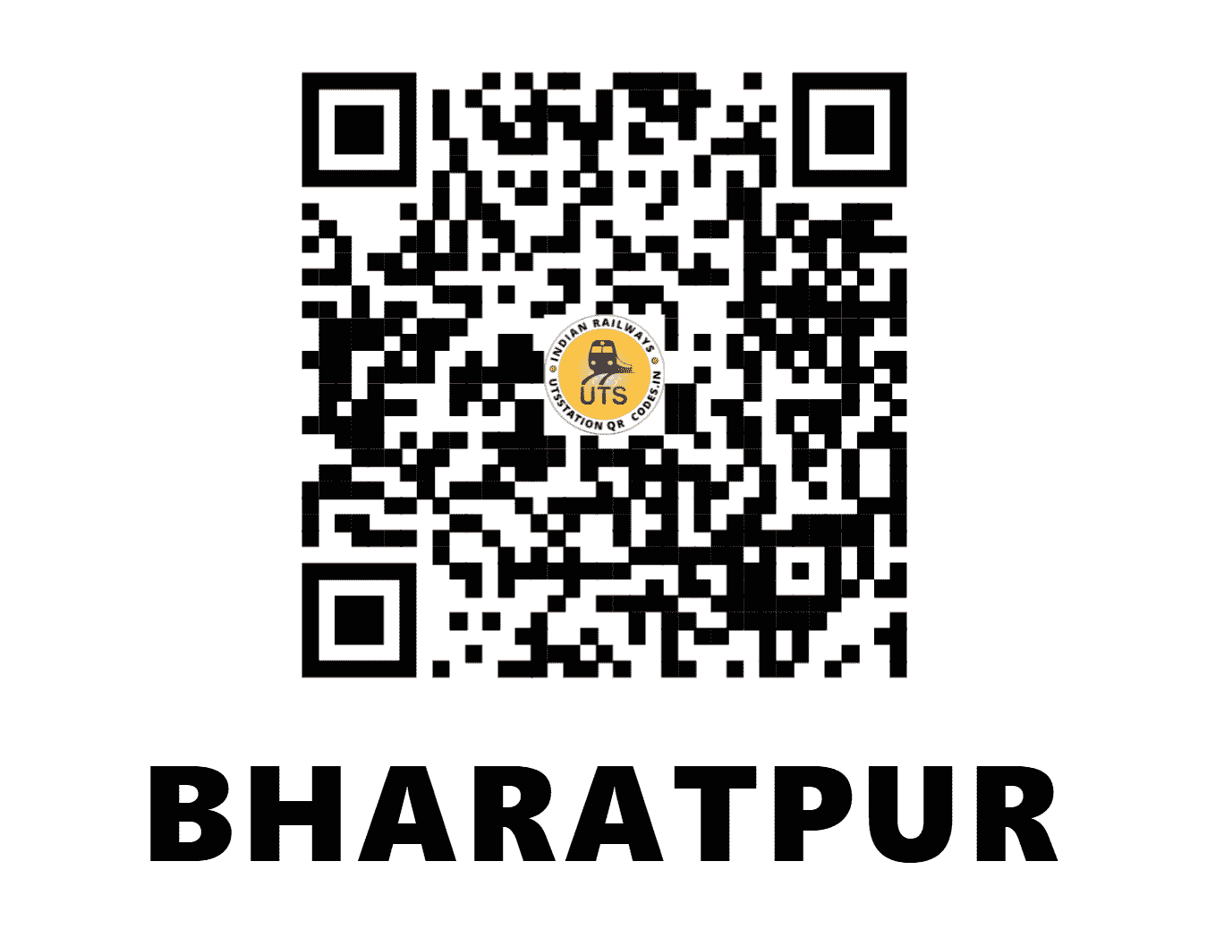 UTS QR Code for BHARATPUR - BTE (WC - RAJASTHAN)