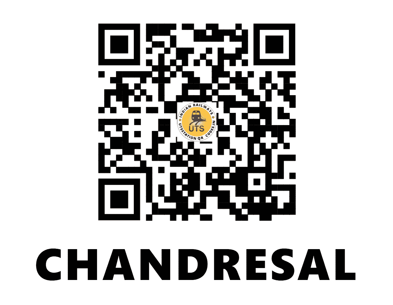 UTS QR Code for CHANDRESAL - CDSL (WC - RAJASTHAN)