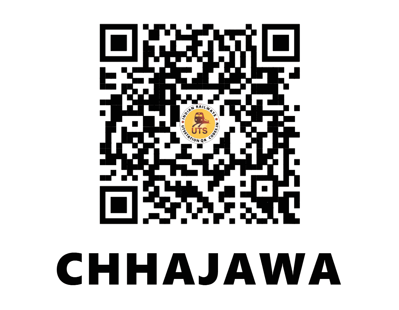 UTS QR Code for CHHAJAWA - CJW (WC - RAJASTHAN)