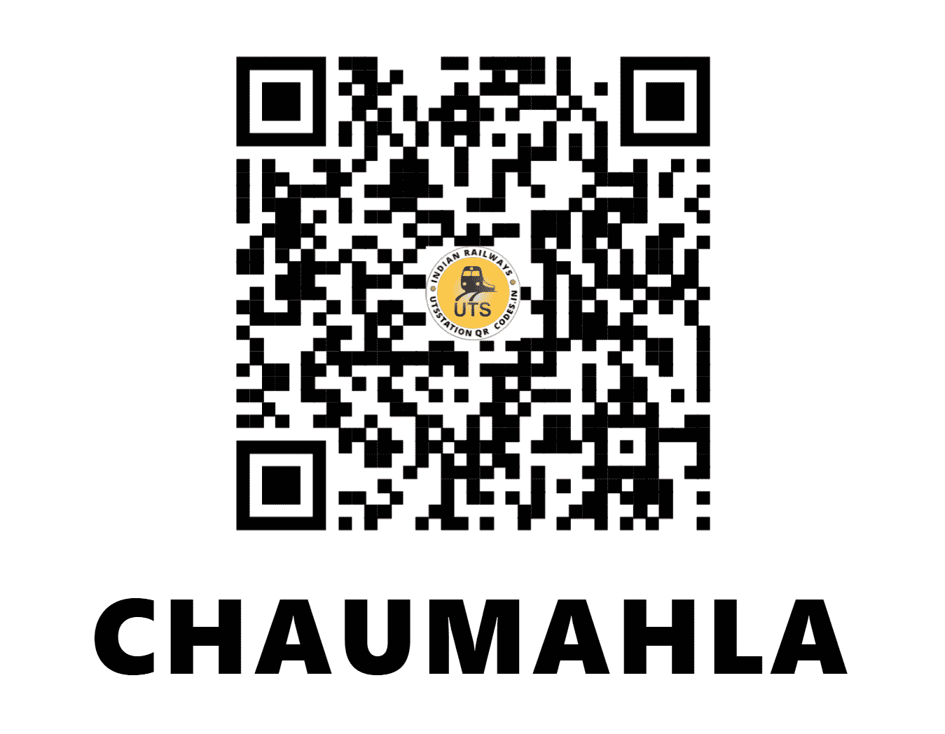 UTS QR Code for CHAUMAHLA - CMU (WC - RAJASTHAN)